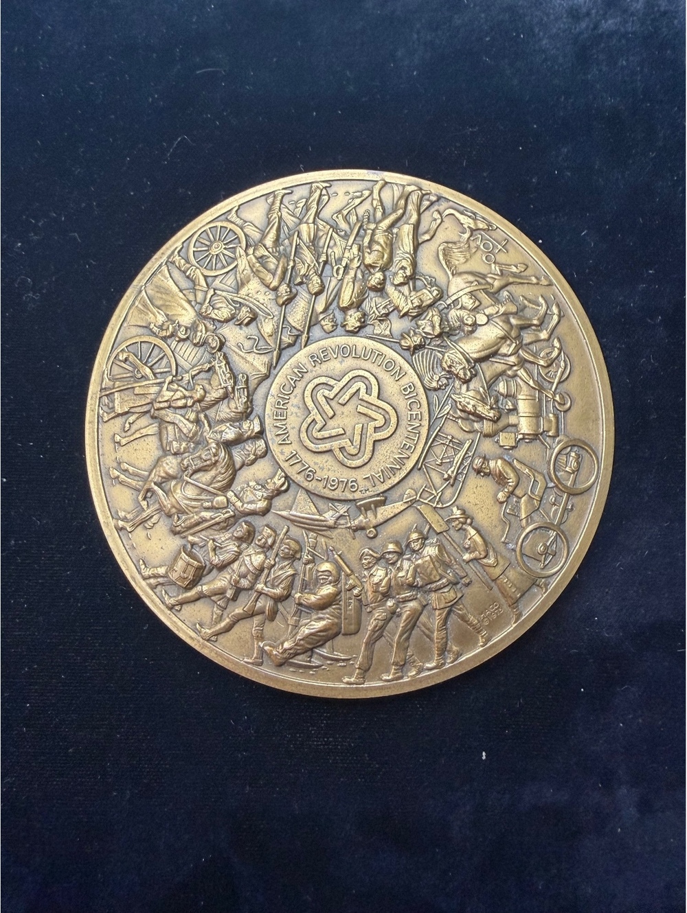 1776-1976 American Revolution Bicentennial Calendar Bronze Medal Medallic Art Co